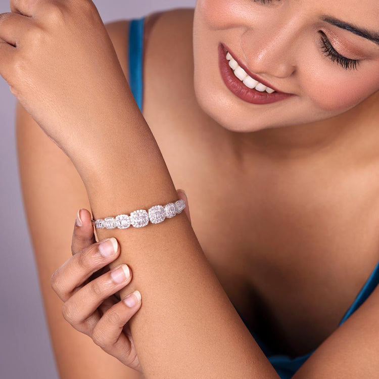 Buy Silver Bracelet Women Womens Bracelet 25mm Rope Chain Online in India   Etsy