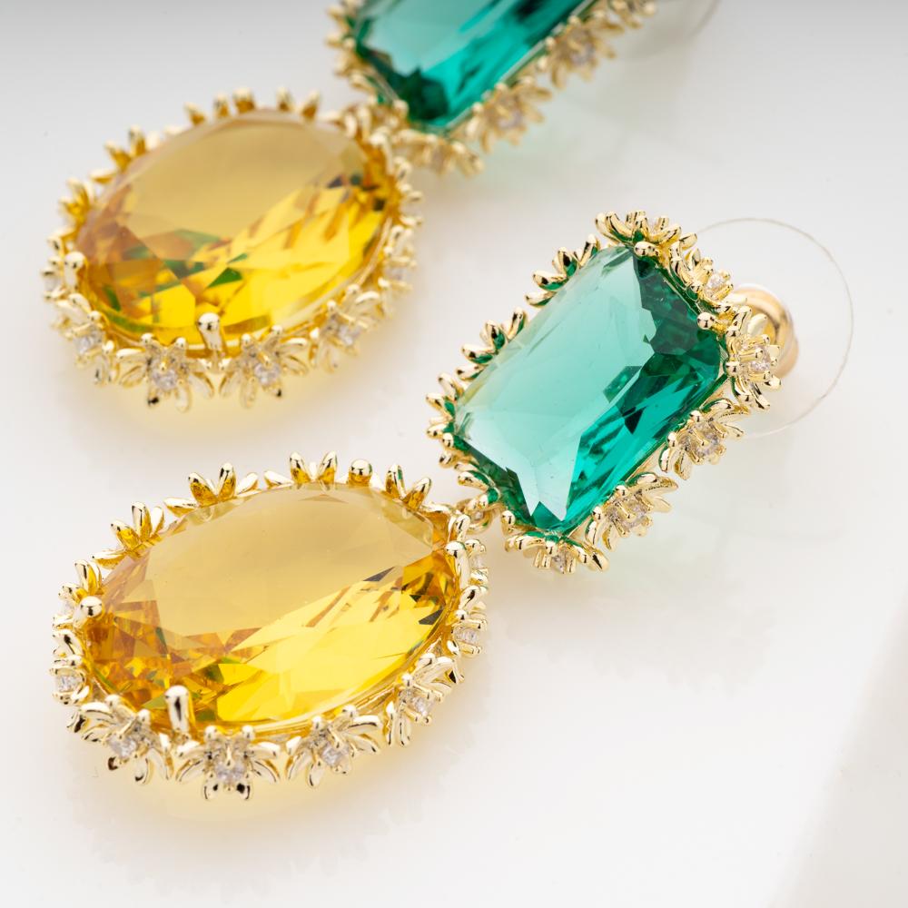 Bright Morning Crystal Earrings - Blingvine Jewellery