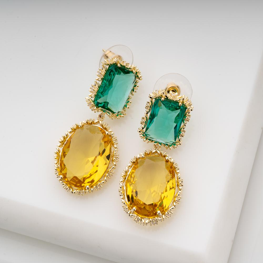 Bright Morning Crystal Earrings - Blingvine Jewellery