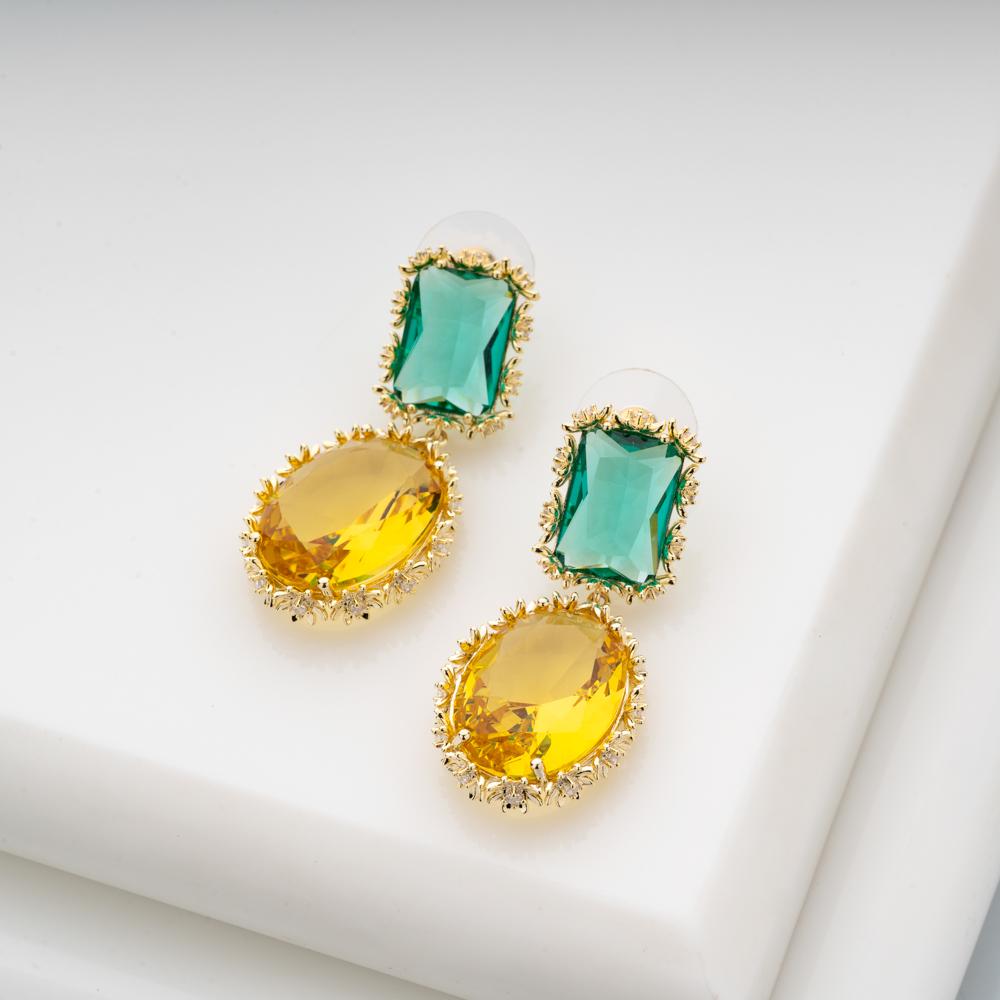 Bright Morning Crystal Earrings - Blingvine Jewellery