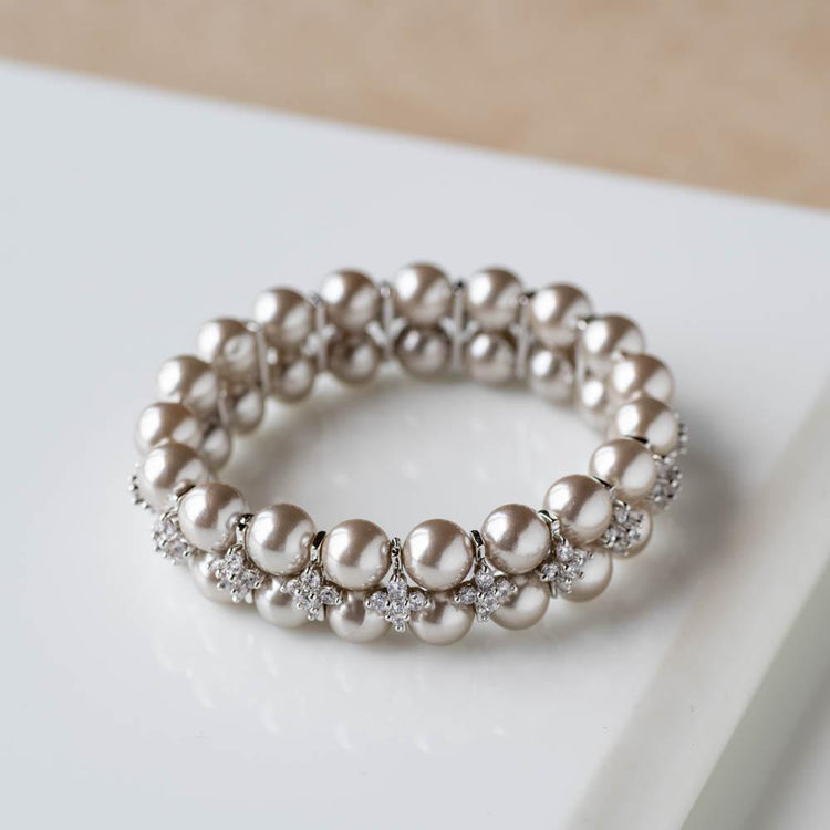 David Yurman 925 Sterling Silver Classic Cable Bracelet With Pearl On –  CDMJewelry