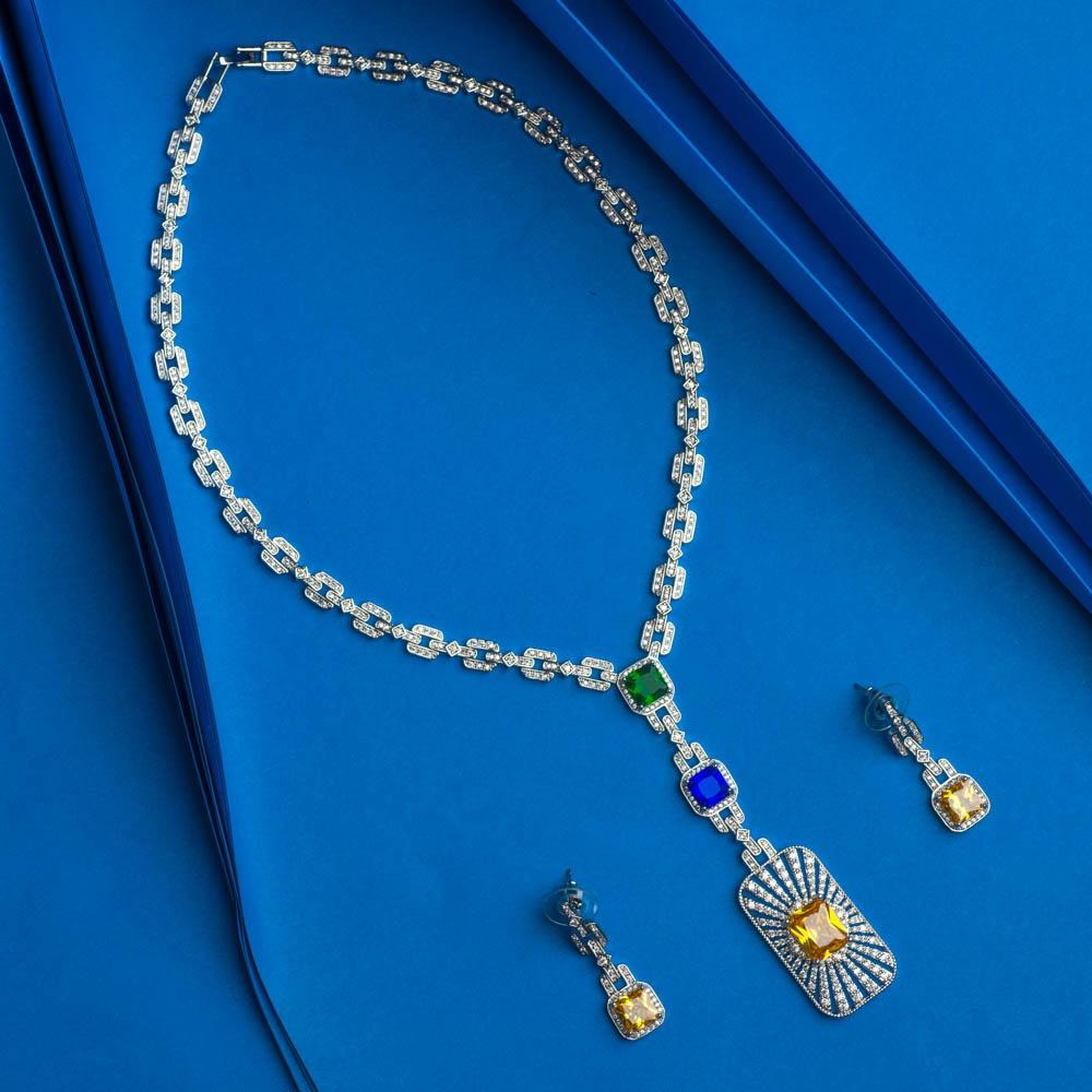 Cleopatra Crystal Necklace Set - Blingvine