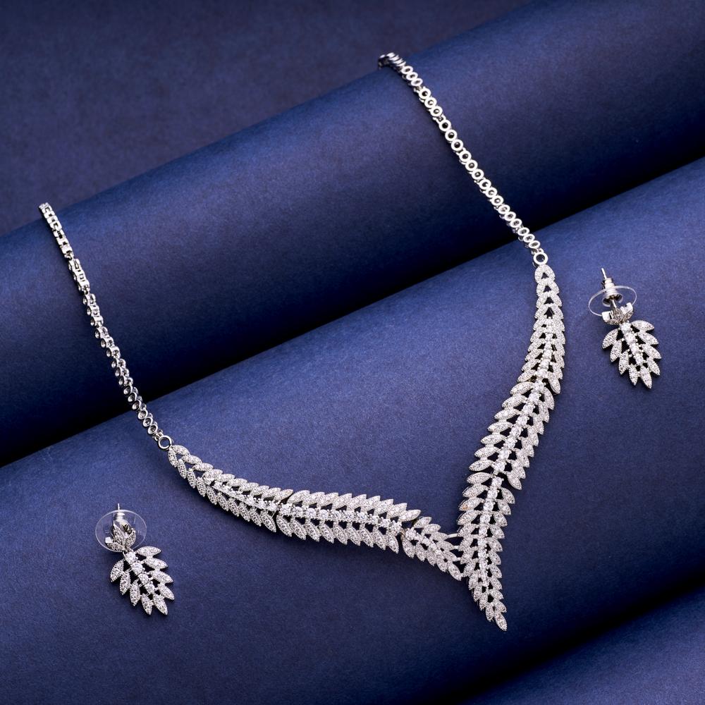 Crystal Dust Necklace Set - Blingvine Jewellery