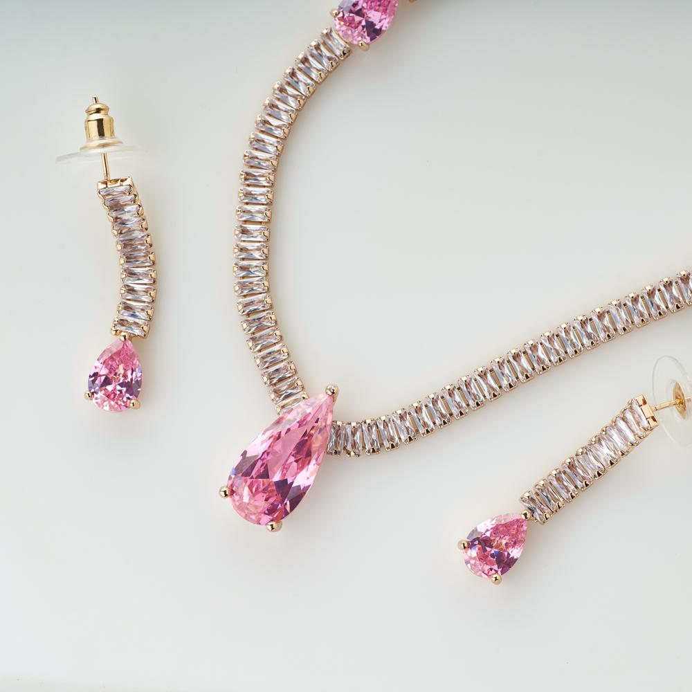 Desire Crystal Necklace Set - Blingvine Jewellery