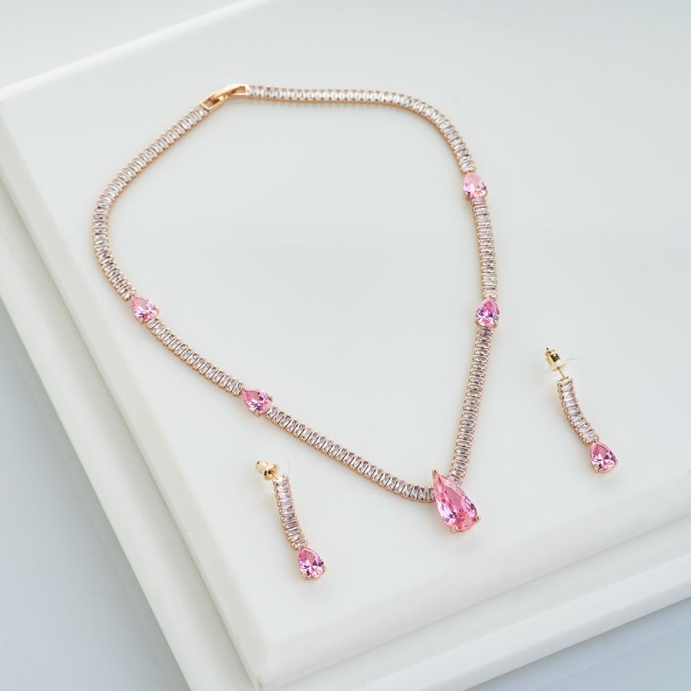Desire Crystal Necklace Set - Blingvine Jewellery