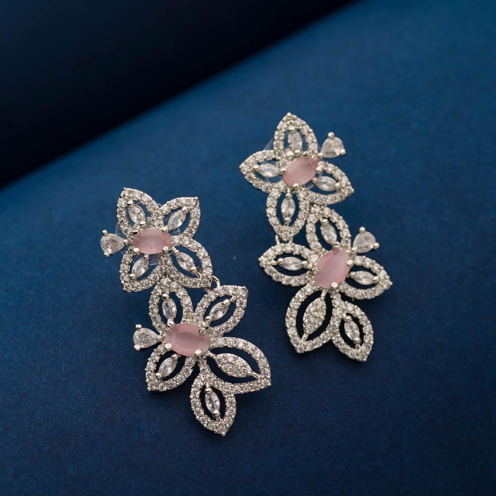 Exotic Bloom Crystal Necklace Set - Blingvine