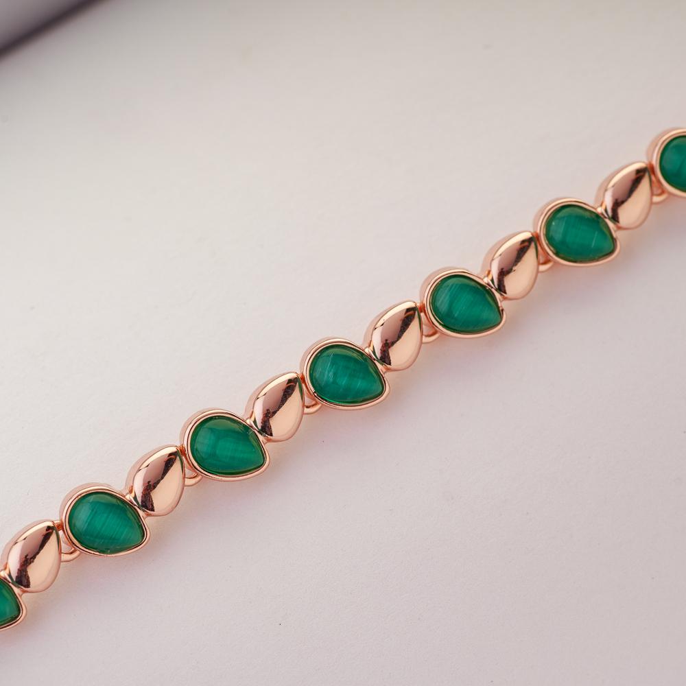Feisty Gold Plated and Stone Bracelet - Blingvine Jewelry