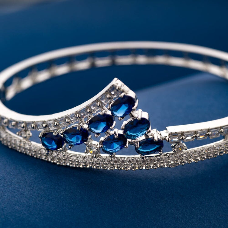 Blue Sapphire Diamond Bangle Bracelet Isolated Stock Photo 383119087 |  Shutterstock