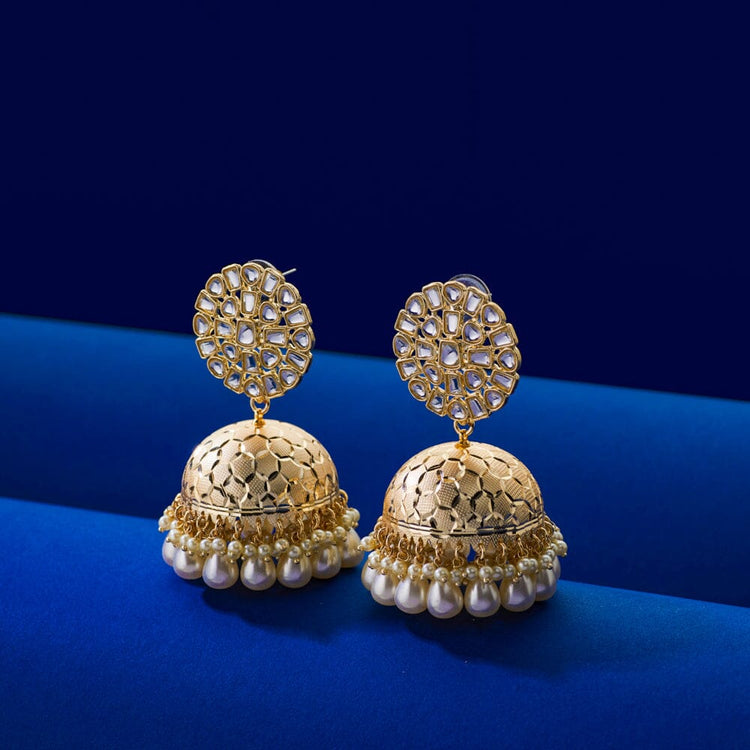 Honeycomb Jhumkas