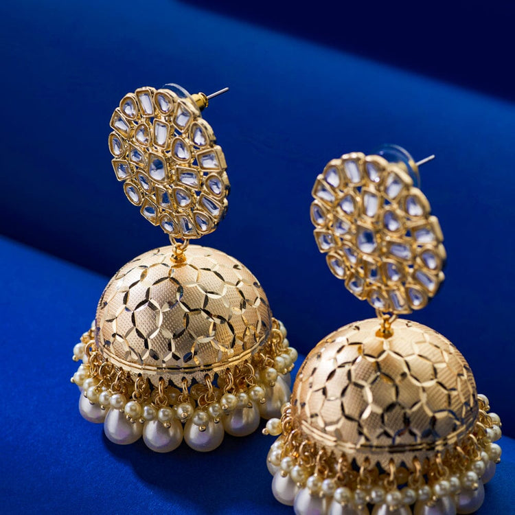 Honeycomb Jhumkas