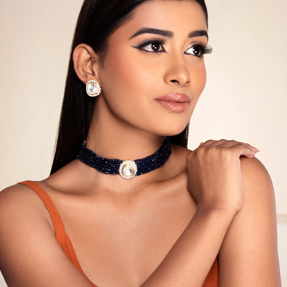 Indigo Crush Choker Set