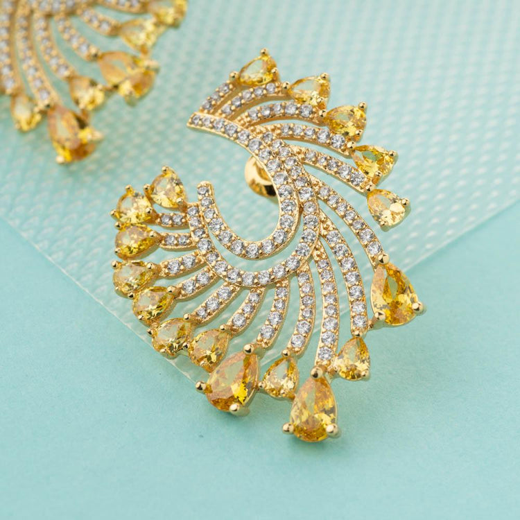 Traditional Ethnic One Gram Gold Plated Designer Stud Earring for Women &  Girls