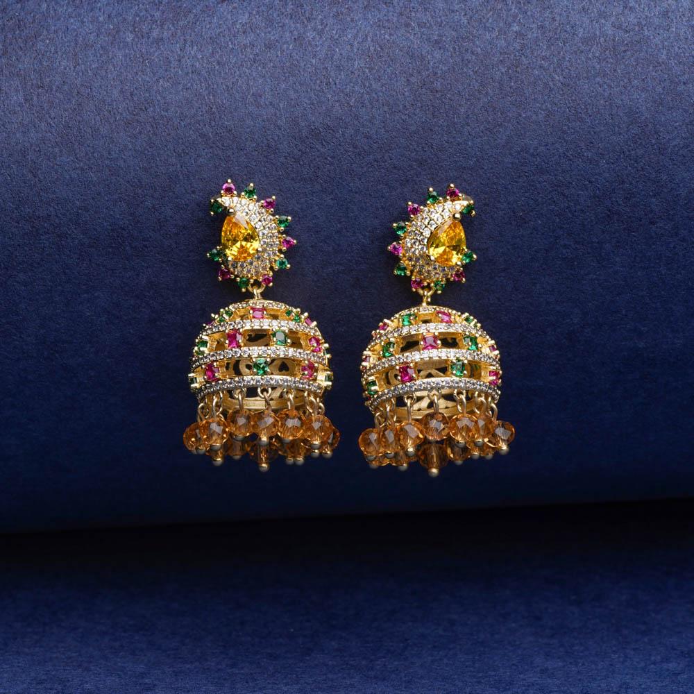 Ketaki Jhumka Earrings - Blingvine Jewellery