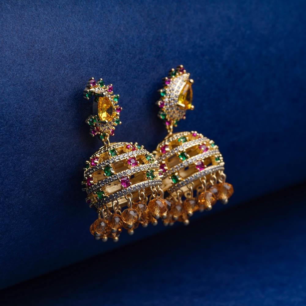 Ketaki Jhumka Earrings - Blingvine Jewellery