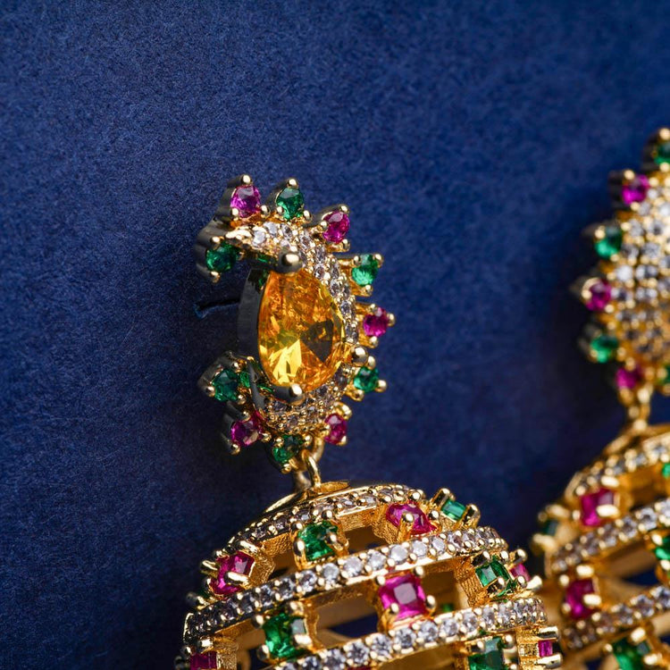 Ketaki Jhumka Earrings - Blingvine Jewellery