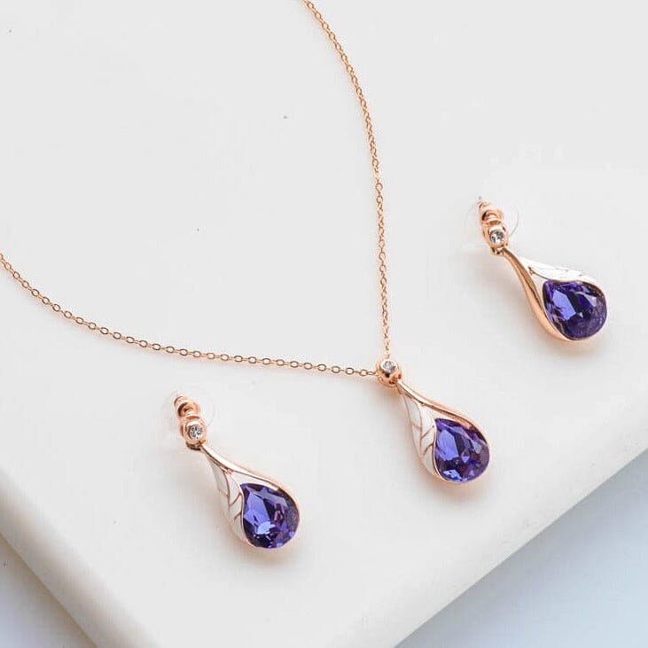 Lavender Love Pendant Set