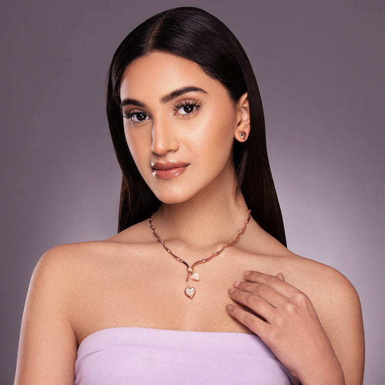 Neon Pink and Silver Sparkle Heart Love Choker – marinafini