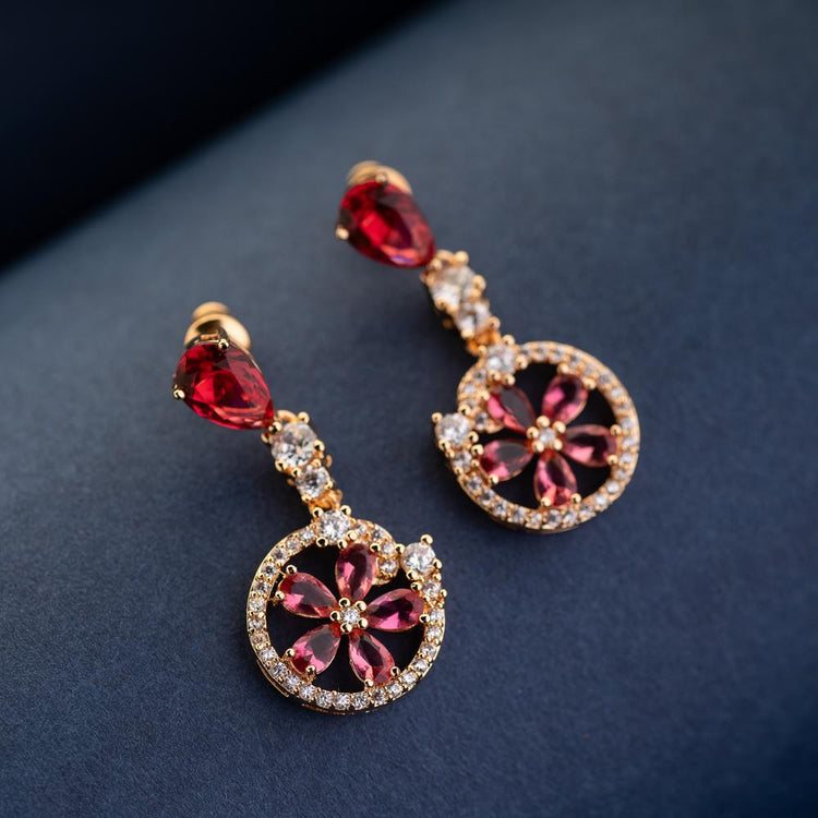 Mericella Red Crystal Pendant Set - Blingvine Jewelry
