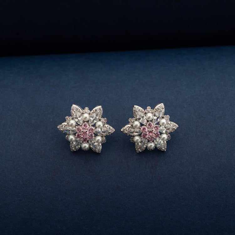 Mia Crystal and Pearl Studs