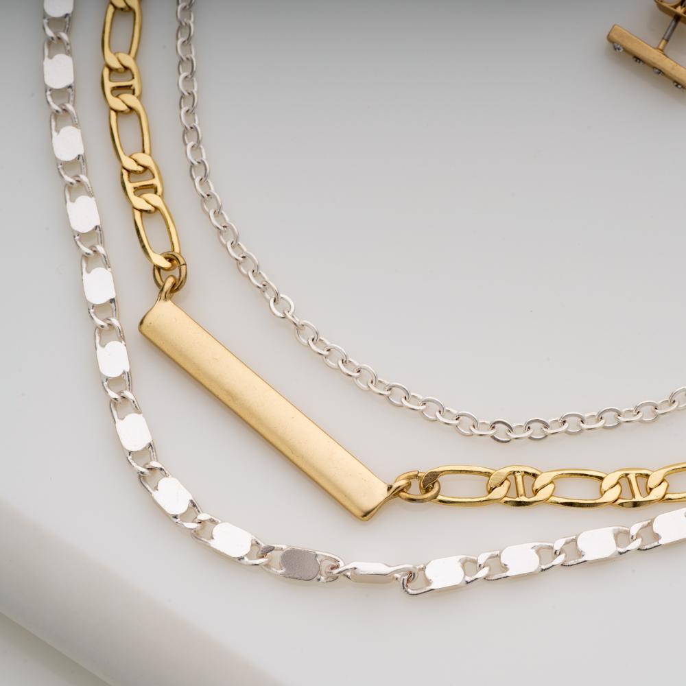 Midas Layered Necklace Set - Blingvine Jewellery