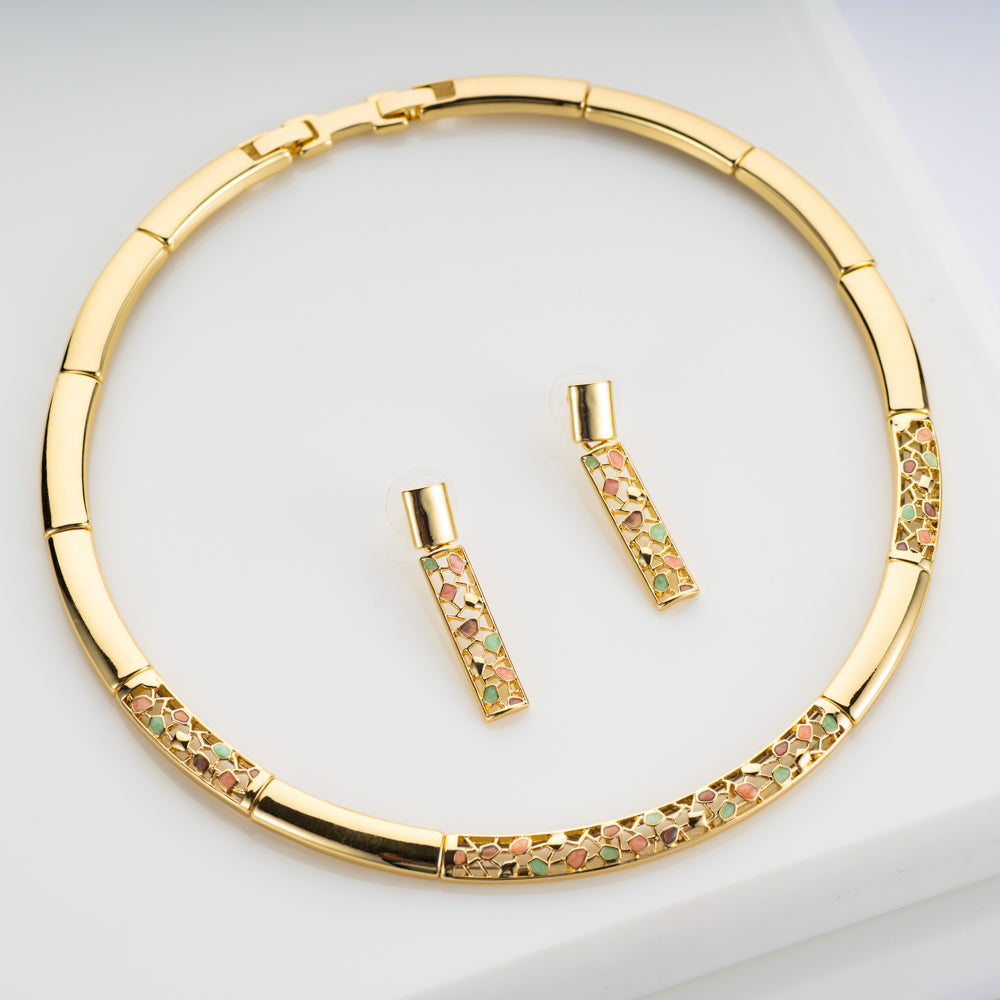 Buy Indo Western Meenakari Necklace With Gold Plating 109347 | Kanhai Jewels