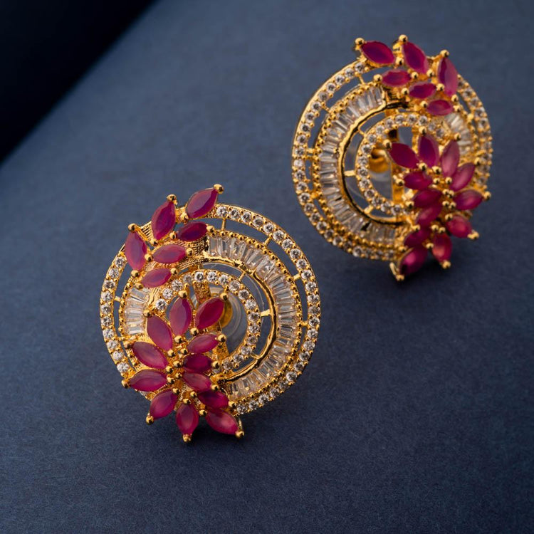 Mohena Studs - Ruby Red