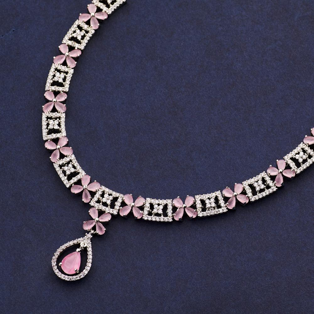 Nazrana Crystal Necklace Set - Blingvine Jewellery