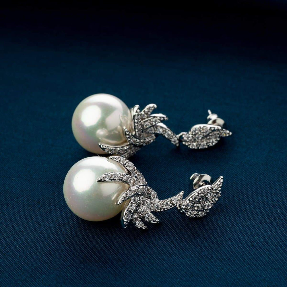 Phoenix Pearl Earrings - BlingVine