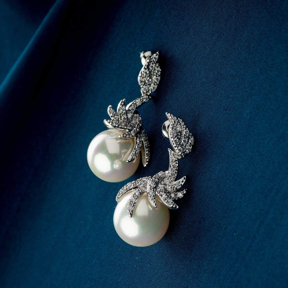 Phoenix Pearl Earrings - BlingVine