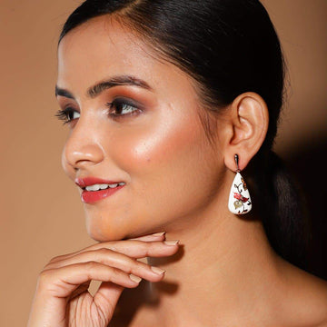 Dual Tone Earrings Silver Oxidized Indian Women Ethnic Fashion Jewelry |  eBay