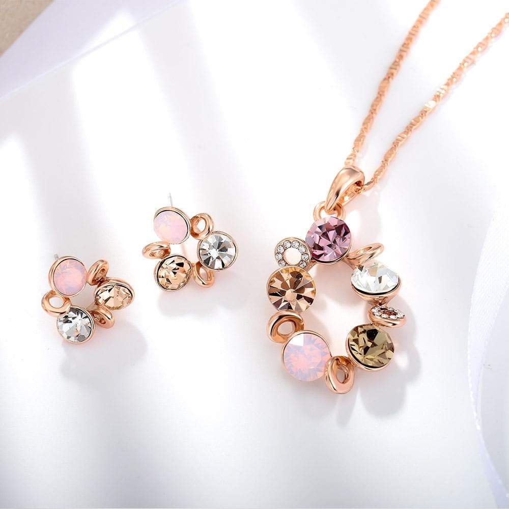 Pink Rush Pendant Set - BlingVine