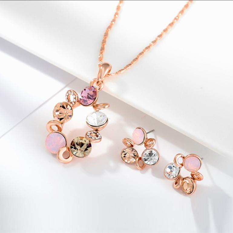 Pink Rush Pendant Set - BlingVine