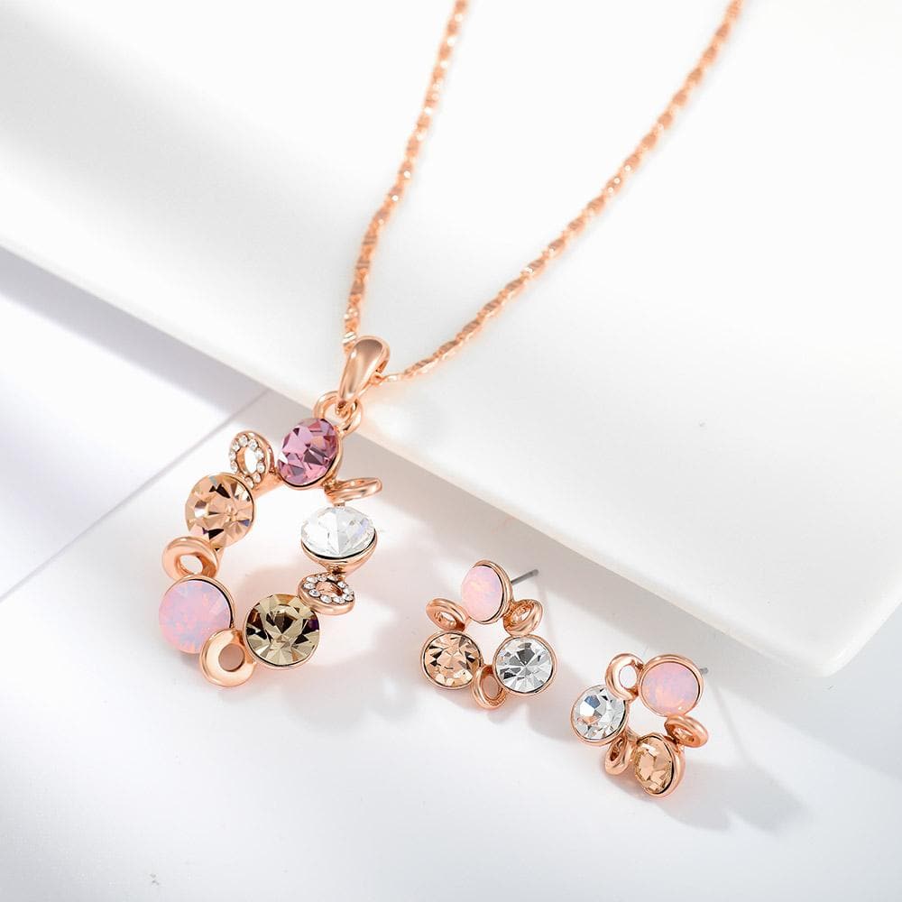 Pink Rush Pendant Set - BlingVine