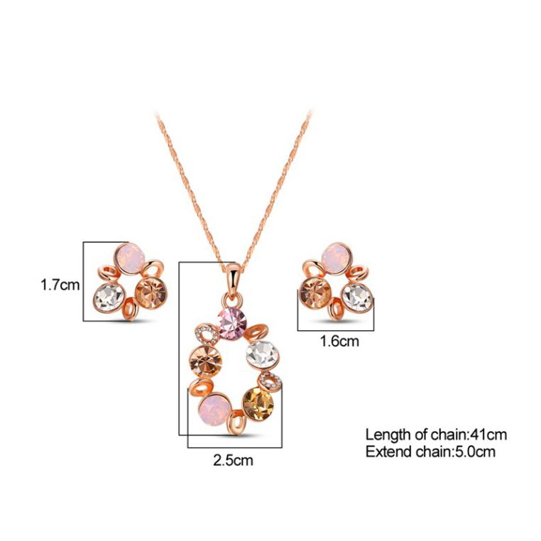 Pink Rush Pendant Set - BlingVine