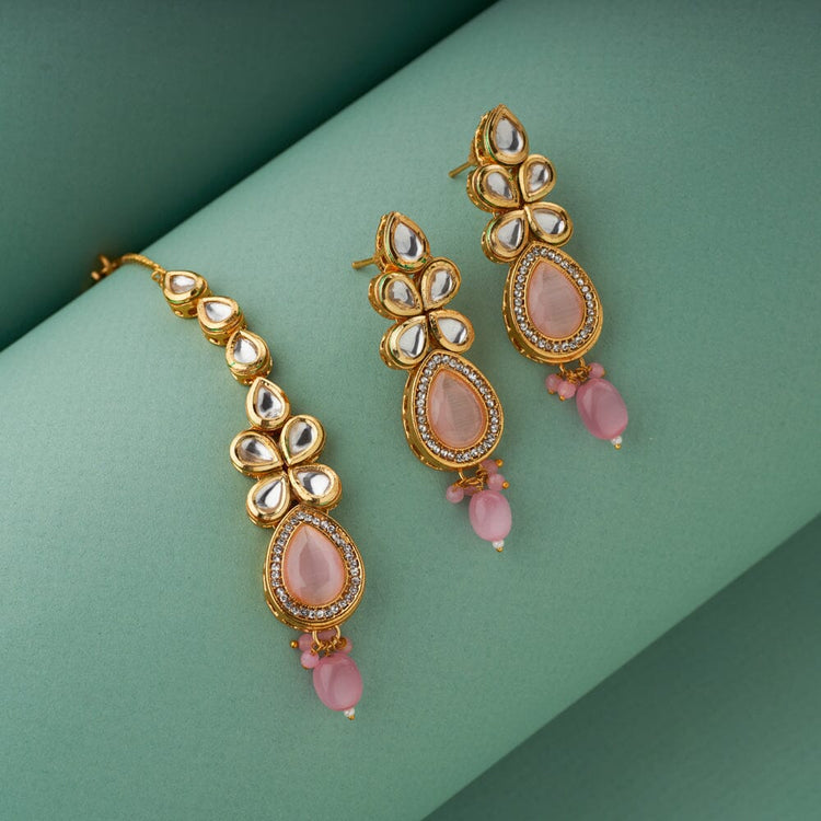 Rashna Pastel Kundan Necklace Set