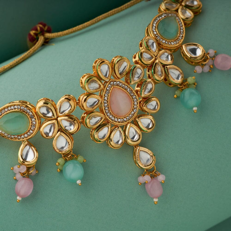 Rashna Pastel Kundan Necklace Set