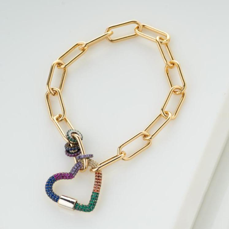 Bracelet with Gold Plating and Swarovski crystals - Gift for Girl Friend -  Casual Bracelet - Felicia Bracelet by Blingvine