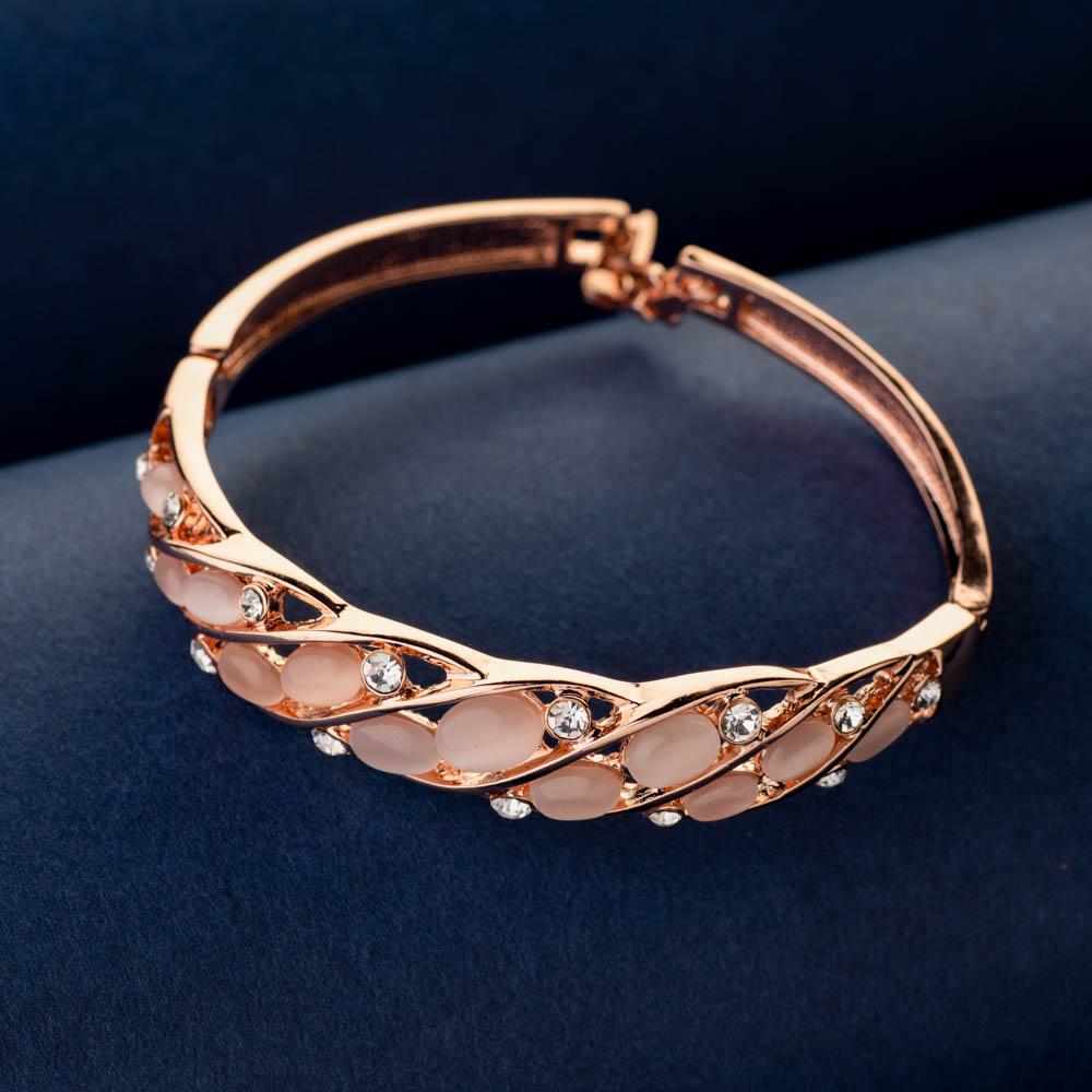 Sabah Stone Bangle Bracelet - Blingvine Jewelry