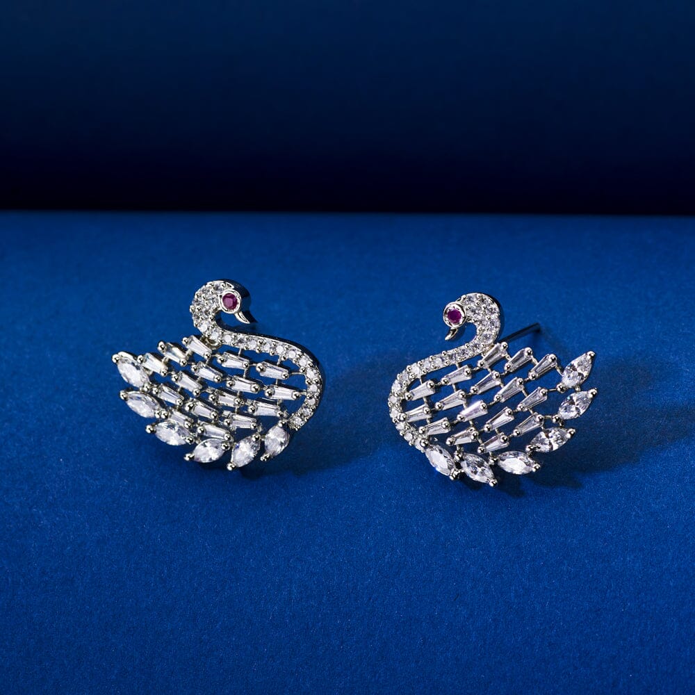 Sauntering Swan Studs