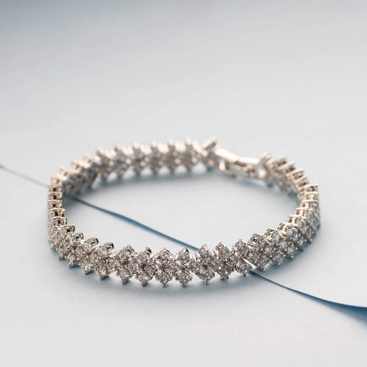 Diamond Bolo Bracelet in Brown & White – Graziela Gems