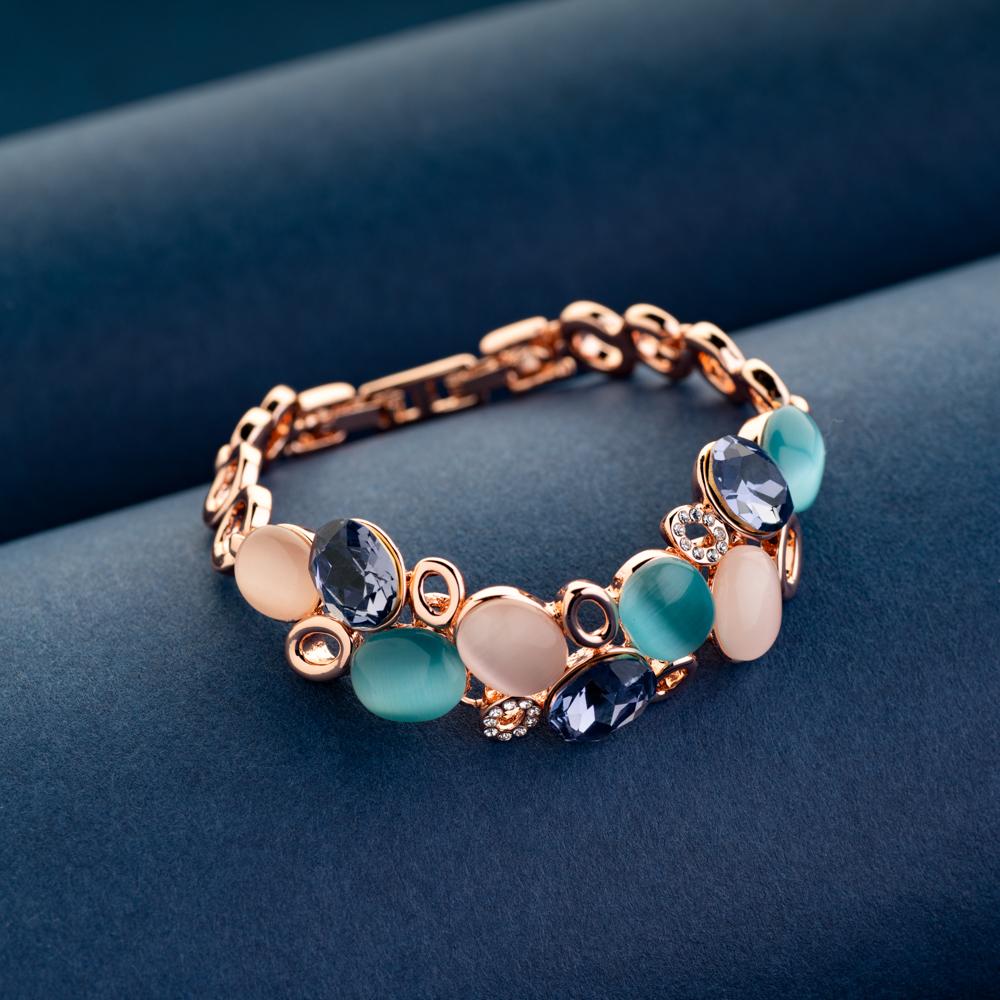 Blingvine - #NewArrival Check out Blingvine's Feisty Bracelet: https:// blingvine.com/products/feisty-bracelet Simple yet beautiful bracelet design  crafted with high-quality faux-cat eye stones in green colour and 18K rose  gold plating. A go-to ...