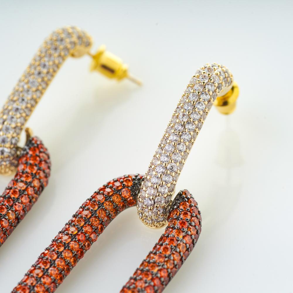 Tangerine Statement Danglers