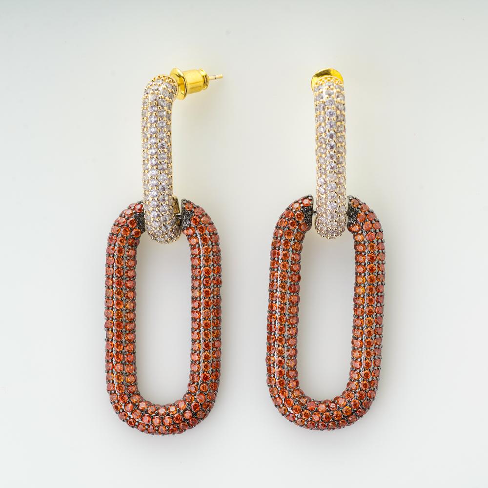 Tangerine Statement Danglers