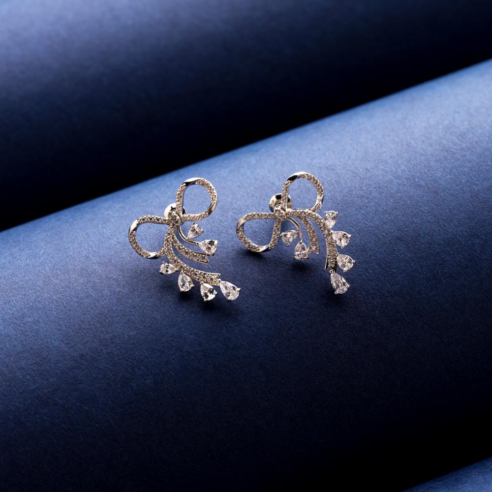 Teesta Bow Stud Earrings - Blingvine Earrings