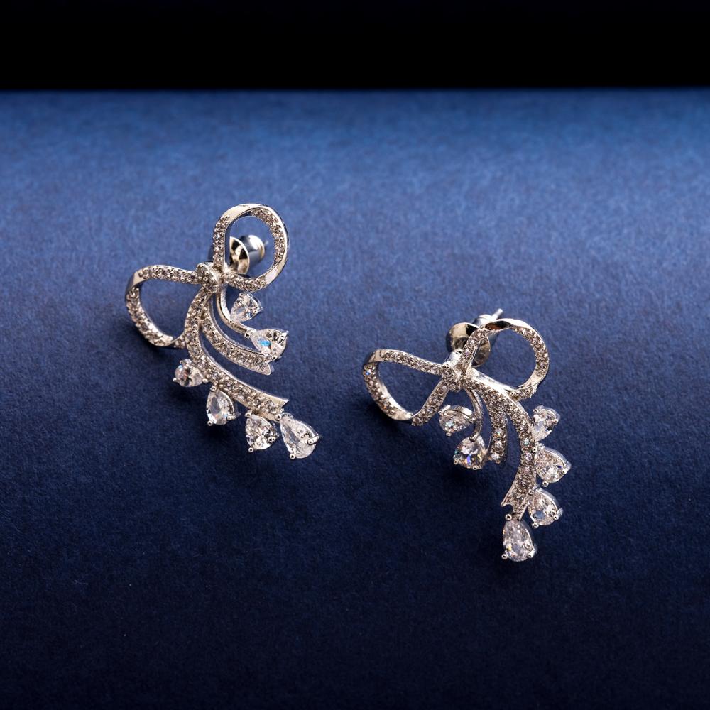 Teesta Bow Stud Earrings - Blingvine Earrings