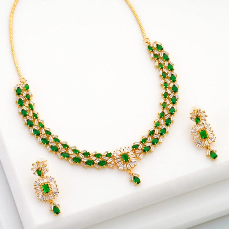 Vibrant Necklace Set - Emerald Green