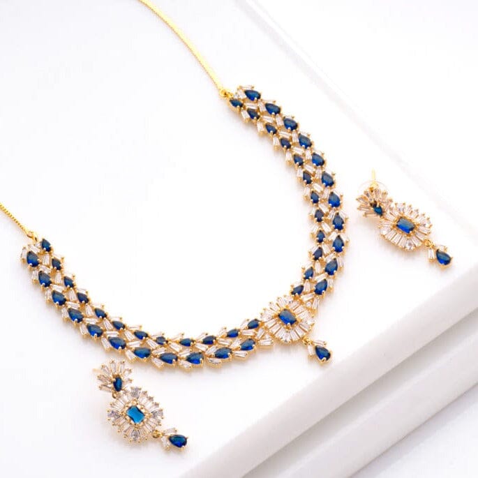 Vibrant Necklace Set - Sapphire Blue