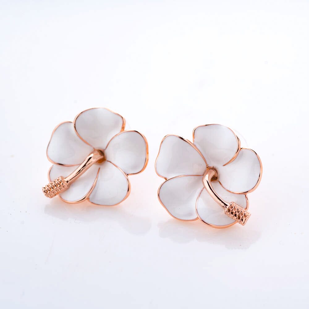 White Petunia Floral Studs